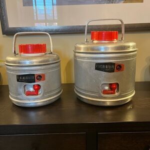 Vintage Retro Poloron Insulated Large Beverage Coolers For Picnic Featherflite